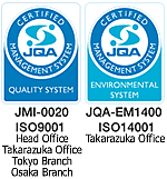 JMI-0020 ISO9001 / JQA-EM1400 ISO14001